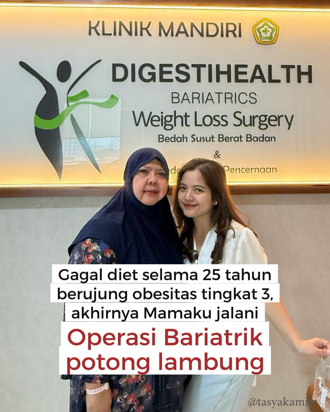 Tasya Kamila bagikan perjalanan sang ibunda gagal diet selama 25 tahun dan putuskan operasi bariatrik.